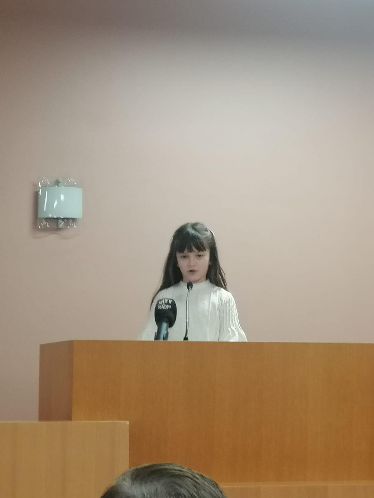 Predstavnica DV Velika Gorica na Dječjem gradskom vijeću