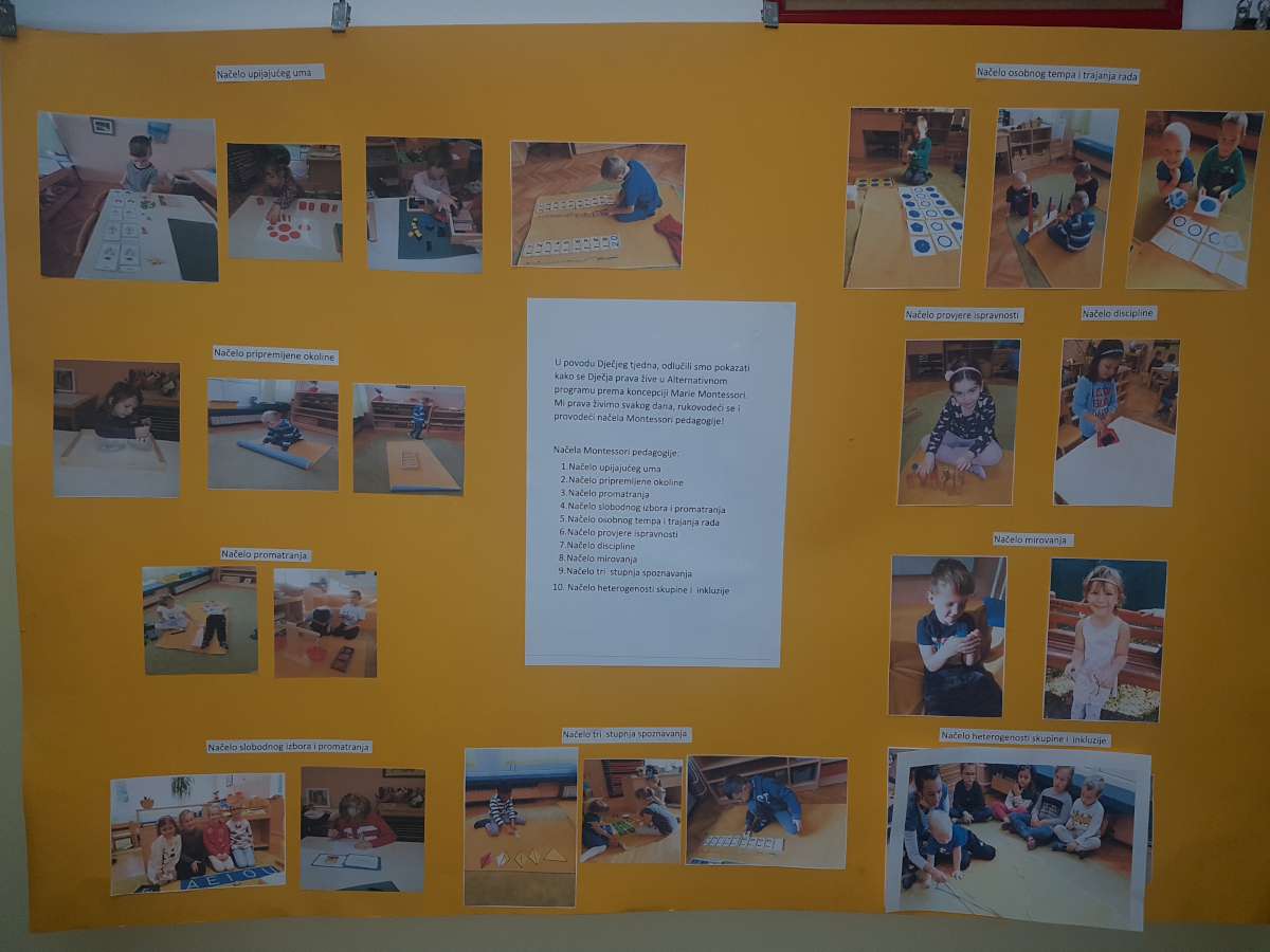 Ostvarivanje dječjih prava u skupini s alternativnim Montessori programom PO Kurilovečka