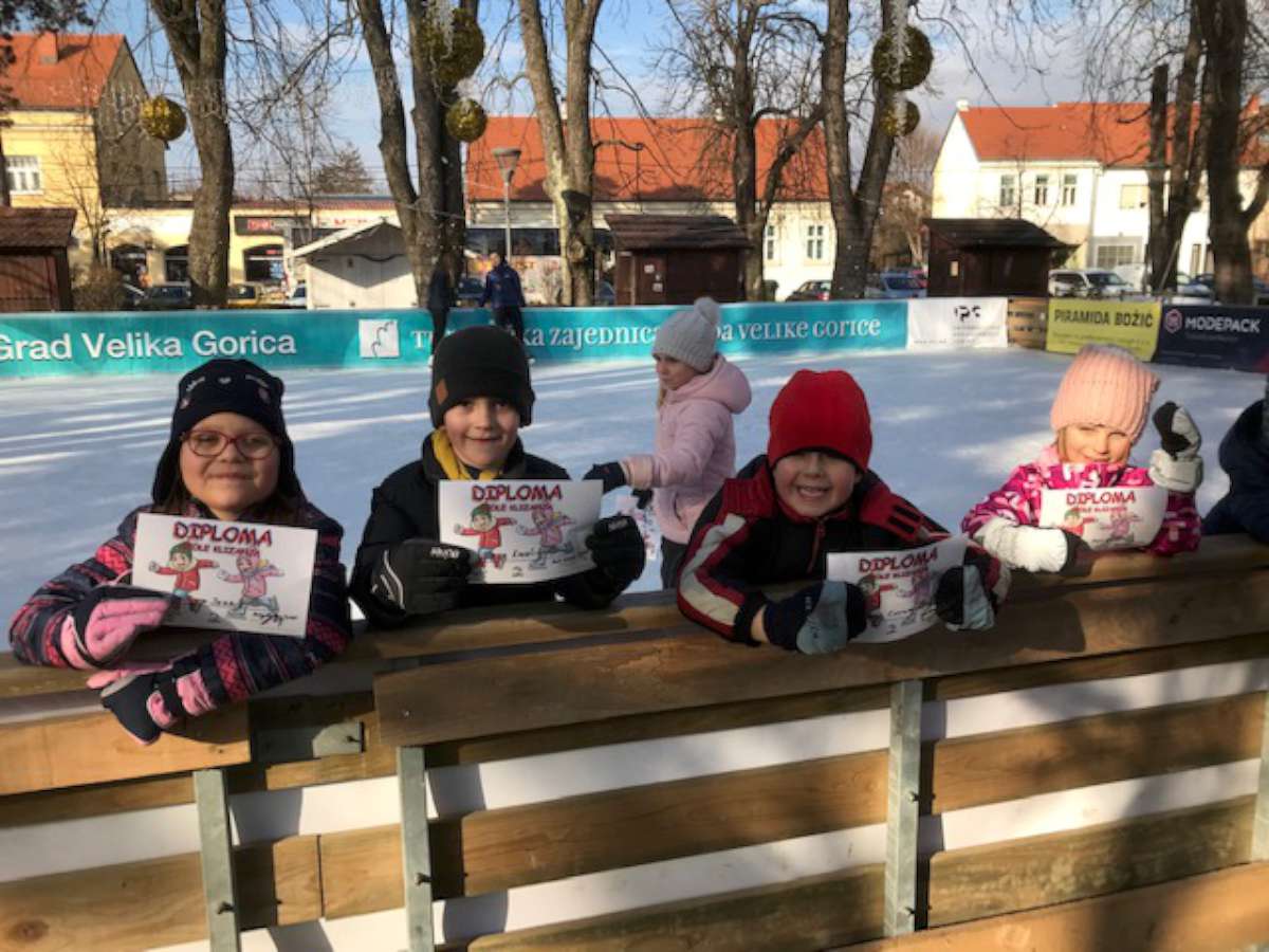PREDŠKOLCI DJEČJEG VRTIĆA VELIKA GORICA 
USPJEŠNO  ZAVRŠILI ŠKOLU KLIZANJA