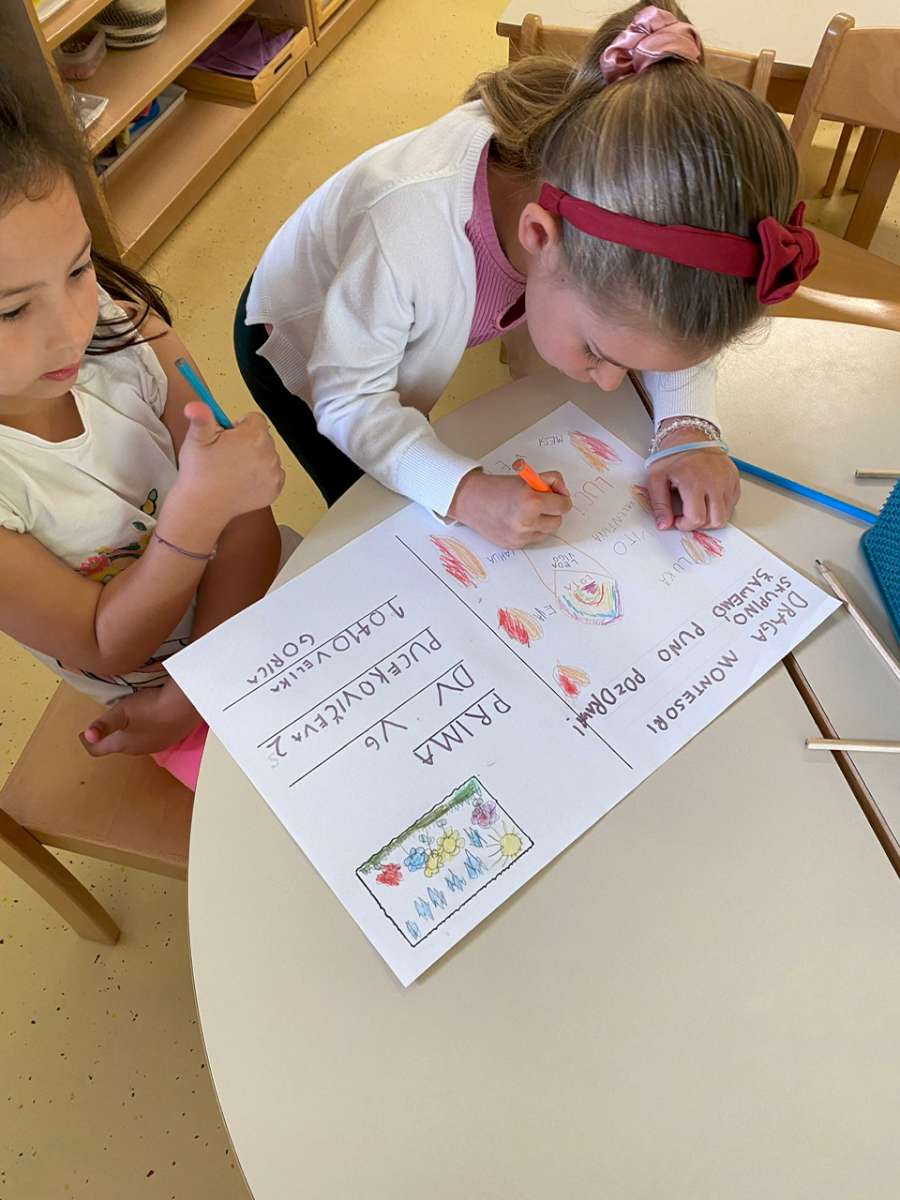 Pisanje i slanje razglednica – skupina s alternativnim Montessori programom, objekt Pucekovićeva