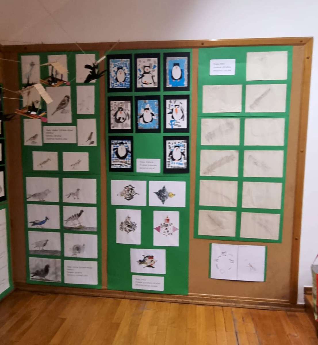 IZLOŽBA DJEČJIH RADOVA NASTALIH TIJEKOM PROJEKTA „PTICE“ U SKUPINI S ALTERNATIVNIM MONTESSORI PROGRAMOM, PO KURILOVEČKA